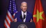 Tổng thống Mỹ Joe Biden trong cuộc họp báo quốc tế tối 10/9. (Ảnh: Như Ý)