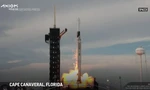 Tên lửa đưa tàu chở 4 người lên ISS từ cảng vũ trụ ở Florida ngày 21/5. (Ảnh: AP)