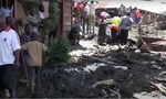 Lũ quét khiến nhiều ngôi nhà ở Congo bị san phẳng