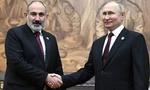 Tổng thống Nga Vladimir Putin và Thủ tướng Armenia Nikol Pashinyan trong cuộc gặp năm 2022. (Ảnh: Kremlin)