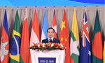 Phó Thủ tướng Trần Lưu Quang phát biểu tại phiên khai mạc Hội chợ Trung Quốc - Nam Á ngày 16/8. (Ảnh: Chinhphu.vn)