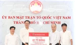 Mặt trận Tổ quốc TPHCM tiếp nhận 1 tỷ đồng chăm lo người khó khăn dịp Tết Nguyên đán