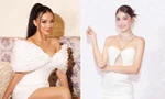 Á hậu Siêu quốc gia Kim Duyên khoe vai trần sexy, Á hậu Ngọc Thảo mặc váy xẻ chân ngực nóng bỏng 