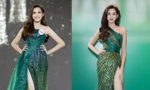 Diện lại váy dạ hội từng trình diễn ở bán kết HHVN 2020, Đỗ Thị Hà khoe chân dài 1m1 nóng bỏng