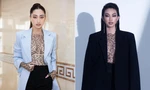 Cùng phối áo xuyên thấu với blazer, Thùy Tiên - Lương Thùy Linh cực nóng bỏng mà vẫn thanh lịch