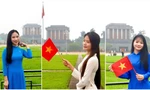 Rực rỡ sắc áo dài, giới trẻ nô nức ‘check-in’ Lăng Bác, hướng về Đại lễ 30/04