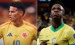 James Rodriguez và Vinicius Junior.