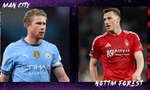 De Bruyne và Chris Wood.