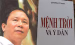 Tác giả Dương Kỳ Anh và bìa cuốn sách "Mệnh trời và ý dân".