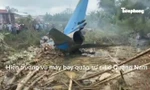 Hiện trường vụ máy bay quân sự Su-22 rơi ở Quảng Nam