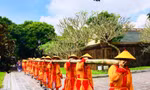 Hoàng cung Huế hạ nêu, tưng bừng khai ấn đầu năm