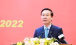 Đồng chí Võ Văn Thưởng, Ủy viên Bộ Chính trị, Thường trực Ban Bí thư phát biểu kết luận Hội nghị. Ảnh: Phương Hoa/TTXVN