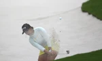 Trương Chí Quân, Thảo My, Lê Khánh Hưng (từ phải sang) tại họp báo Giải Vô địch Golf Quốc gia 2022 - Cúp VinFast.