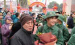 Tân binh Hà Nội nói gì trước giờ lên đường nhập ngũ?