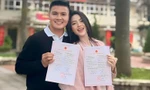 Quang Hải khoe giấy kết hôn với Chu Thanh Huyền