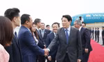 Lễ đón Chủ tịch nước Lương Cường tại Sân bay Quốc tế Jorge Chávez ở Lima