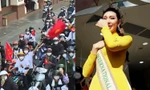 Được chào đón nồng nhiệt trên phố, Miss Grand 2021 Thùy Tiên khóc vì từng sợ bị lãng quên