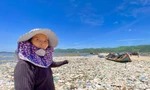 Rác thải 'bủa vây' đầm nước mặn Sa Huỳnh 
