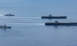 Hải quân Mỹ gần đây thường xuyên tuần tra tự do hàng hải trên Biển Đông Ảnh: US Navy 