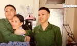 Một ngày trước khi nhập ngũ của cặp song sinh vừa tròn 18 ở Đà Nẵng