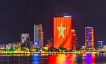 Phố phường Đà Nẵng rợp cờ hoa trong ngày Quốc khánh 2/9