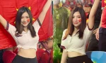 Nữ cổ động viên bất ngờ xuất hiện trên sóng truyền hình khiến cộng đồng mạng ‘đua nhau’ xin info
