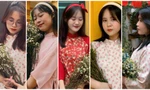 Sinh viên khoa Văn 'bắt trend' diện áo dài check in đón Xuân sớm với niềm tự hào Tết cổ truyền dân tộc
