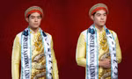 Phi Việt mặc áo dài Vương Triều đến Mister National Universe 2022