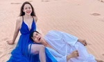 Diễm Hương nóng bỏng, khoe làn da trắng nõn bên ông xã Lê Hồng Quang 