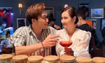 Huyền Lizzie và Đình Tú uống rượu để quay cảnh say