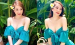 Quỳnh Nga diện trang phục trễ nải nóng bỏng
