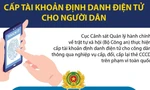 Hôm nay bắt đầu cấp tài khoản định danh điện tử cho người dân
