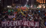 Biểu tình ở TP Sao Paulo đòi luận tội tổng thống Brazil. (Ảnh: CNN)