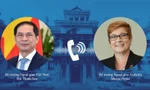 Bộ trưởng Bùi Thanh Sơn và Bộ trưởng Ngoại giao Úc Marise Payne. (Ảnh: Mofa)