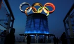 Biểu tượng Olympic ở Bắc Kinh. (Ảnh: Reuters)