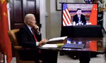 Tổng thống Mỹ Joe Biden trong cuộc gặp nhà lãnh đạo Trung Quốc qua màn hình. (Ảnh: Reuters)