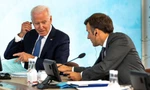 Tổng thống Mỹ Joe Biden và Tổng thống Pháp Emmanuel Macron trong cuộc họp thượng đỉnh của G7 tại Anh hồi tháng 6. (Ảnh: Reuters)