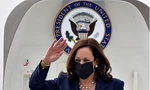Phó Tổng thống Mỹ Kamala Harris rời Việt Nam vào chiều 26/9. (Ảnh: AP)