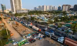 TPHCM đổi lộ trình xe buýt trong khi làm hầm chui Nguyễn Văn Linh