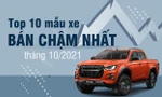 Top 10 ô tô bán chậm nhất tháng 10