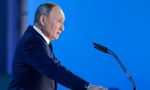 Ông Putin phát biểu Thông điệp liên bang. Ảnh: Tass