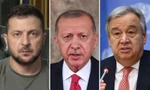Tổng thư ký LHQ, Tổng thống Thổ Nhĩ Kỳ đến Ukraine gặp Tổng thống Zelensky