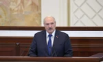 Tổng thống Belarus Alexander Lukashenko phát biểu trước Quốc hội ngày 26/5. Ảnh: Reuters