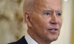 Ông Biden trong buổi họp báo đầu tiên tại Nhà Trắng. Ảnh: AP