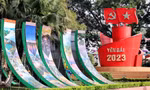 Nơi diễn ra Hội thảo 'Thúc đẩy chuyển đổi số khu vực Trung du và miền núi phía Bắc' đã sẵn sàng