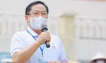 Nhà báo Lê Xuân Sơn phát biểu khai mạc giải đấu