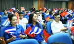 Tọa đàm là dịp để tuổi trẻ Việt Nam - Cuba giao lưu, hiểu biết lẫn nhau. Ảnh: Xuân Tùng