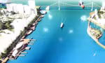 Một đoạn phối cảnh quy hoạch hai bên bờ sông Hàn của JiNa. Ảnh: Nam Cường.