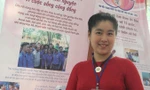 Nguyệt Minh tham dự Đại hội Thanh niên tiên tiến làm theo lời Bác toàn quốc năm 201. Ảnh: NGÔ TÙNG