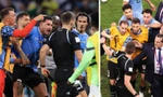Cầu thủ Uruguay đuổi theo 'hỏi tội' trọng tài sau khi bị loại khỏi World Cup 2022 